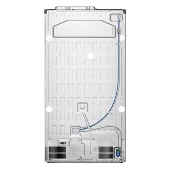 Vista posteriore con pannello di protezione e griglie del Frigorifero Side-by-Side LG GSGV80EPLL