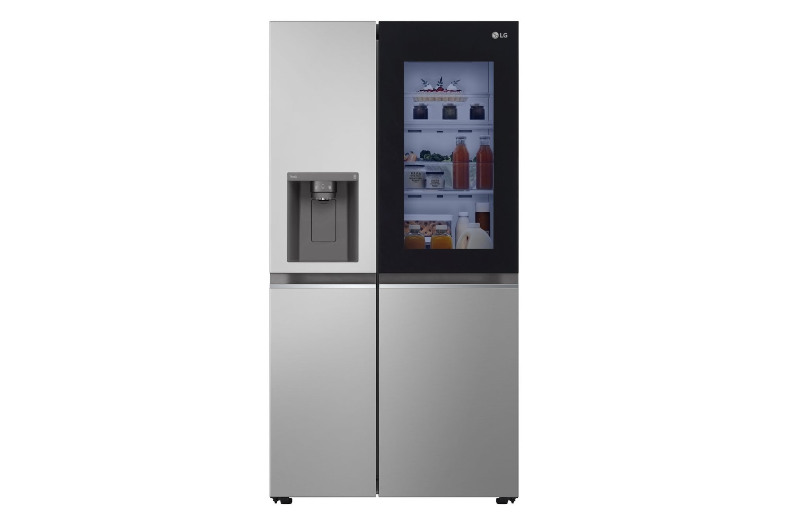 LG Offerta Kit Esclusivo: Frigorifero Side-by-Side InstaView Classe D, 635L + Microonde NeoChef 25 litri, potenza 1000W, GSGV80PYLD.MH6565