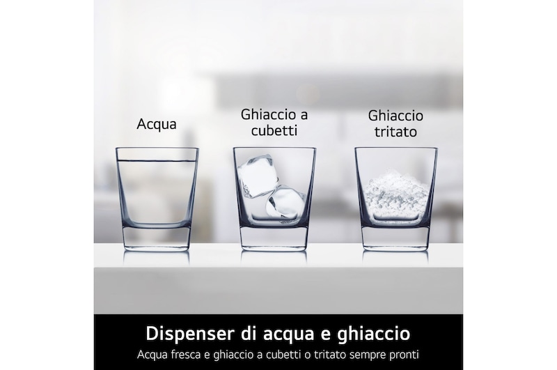 Caratteristica Dispenser di acqua e ghiaccio