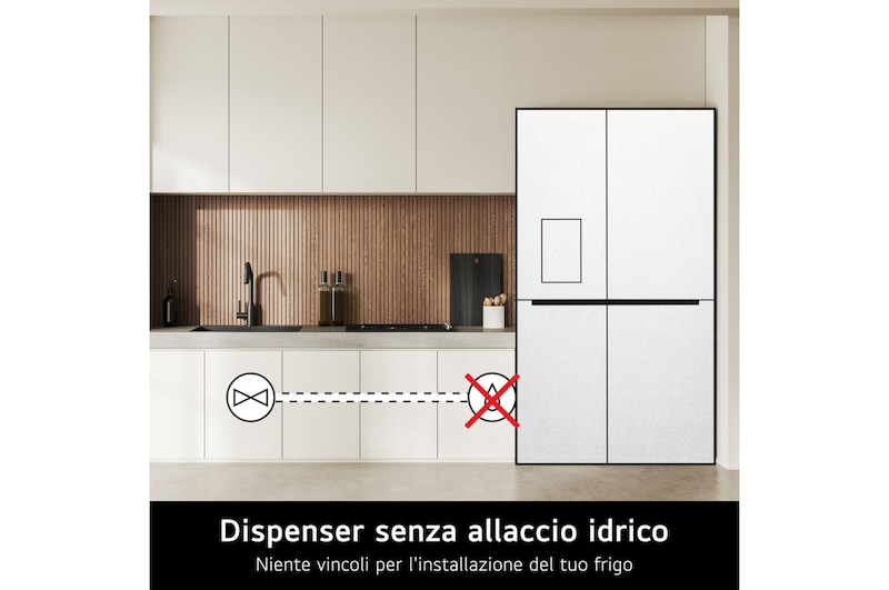 Caratteristica Dispenser senza allaccio idrico