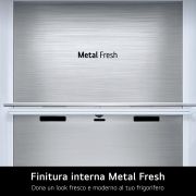 LG Frigorifero Syde-by-Side | Classe C, 628L | Wi-Fi, Dispenser senza allaccio, UVnano, Metal Fresh, Door Cooling | Metal Sorbet, GSLE91MBAC