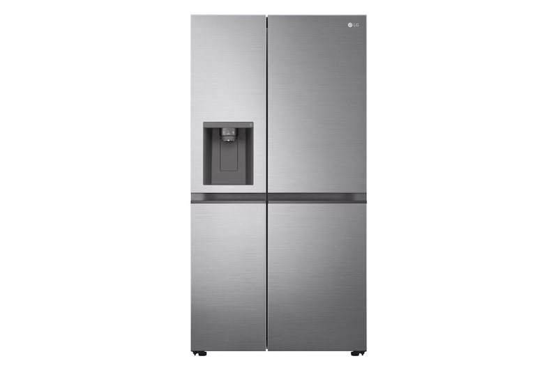 LG Frigorifero Side-by-Side | Classe F, 635L | No frost con Multi Air Flow, Dispenser senza allaccio | Inox, GSLV51PZXM