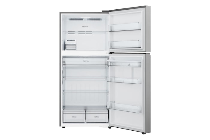 Foto del frigorifero LG GTFV61PYBQD con ripiani vuoti