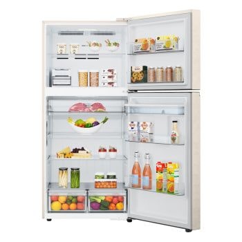 Foto del frigorifero LG GTFV61SEBQD con alimenti e bevande