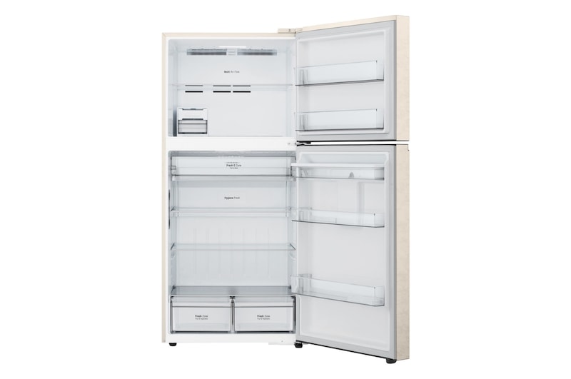 Foto del frigorifero LG GTFV61SEBQD con ripiani vuoti