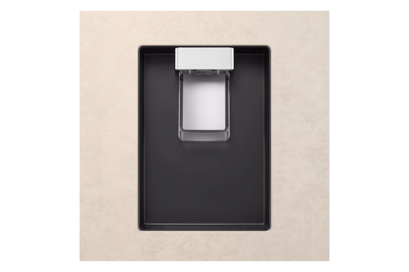 Foto del frigorifero LG GTFV61SEBQD con dettagli dispenser di acqua