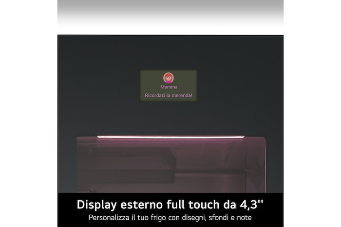 Caratteristica Display esterno full touch da 4,3''