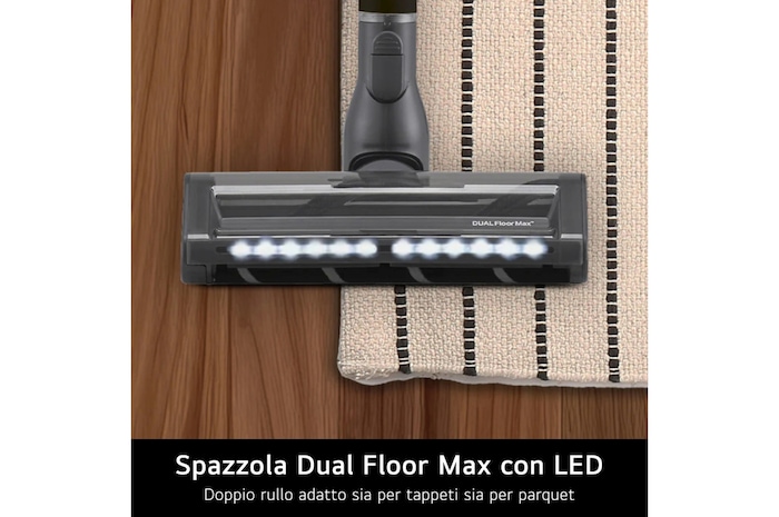 Caratteristica Spazzola Dual Floor Max con LED