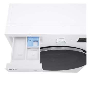 Lavatrice LG F0NT116TWC - Vista ravvicinata del cassetto per il detersivo