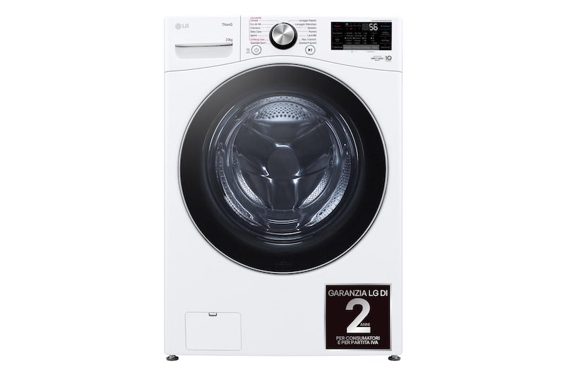 Foto frontale della lavatrice LG F0P3020TSWC