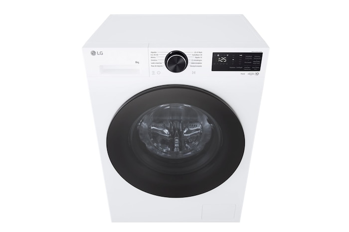 Immagine frontale dall'alto lavatrice LG F2NX50S8TLB Serie X5 Classe A-30%