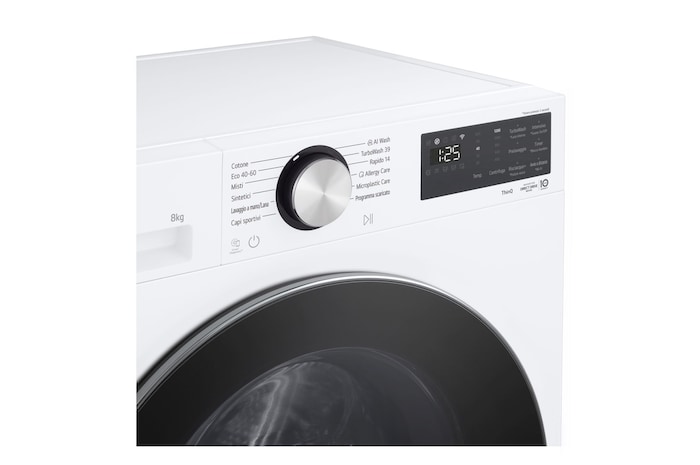 Dettagli comandi frontali lavatrice lavatrice LG F2NX50S8TCL Serie X5 Classe A-30%