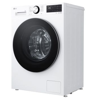 Foto con vista diagonale della lavatrice lavatrice LG F2NX50S8TCL Serie X5 Classe A-30%