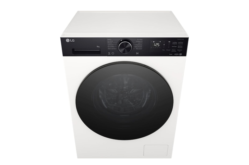 Immagine frontale dall'alto lavatrice LG F2NX50S9TKB serie X5 classe A-40%