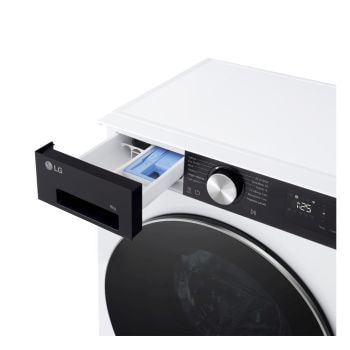 Foto vaschetta del detersivo aperto lavatrice LG F2NX50S9TKC Slim 9kg Serie X5 Classe A