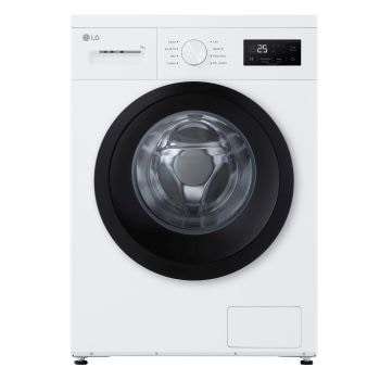 Immagine frontale della lavatrice LG F4NA1009NWK serie A1 classe A