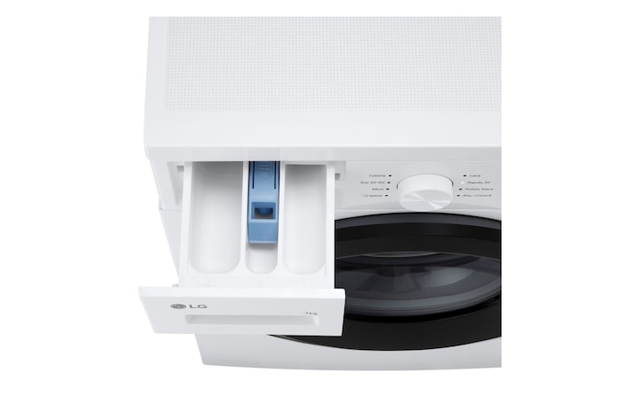 Dettaglio del cassetto del detersivo