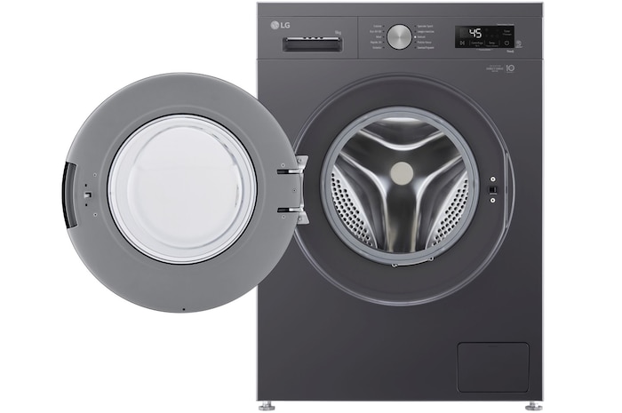 Lavatrice a tre quarti verso destra