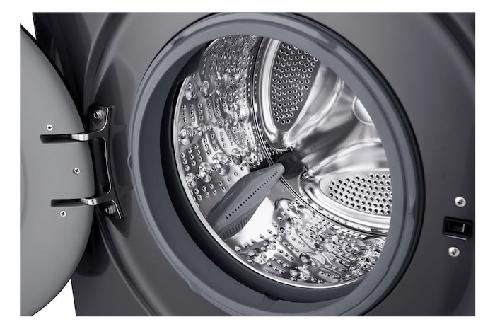 Lavatrice a tre quarti verso sinistra