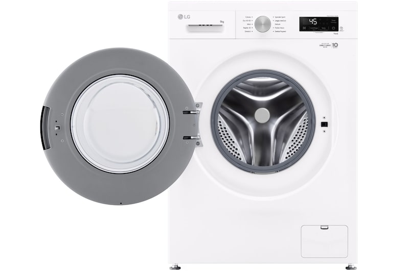 Lavatrice a tre quarti verso destra