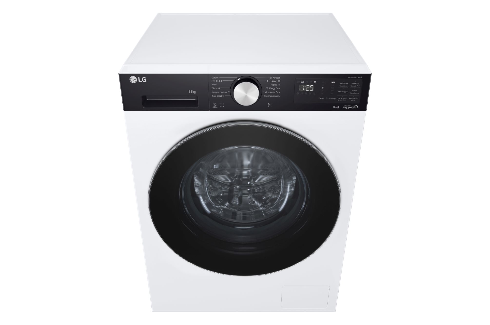 Immagine dall'alto lavatrice LG F4NX5009TKC