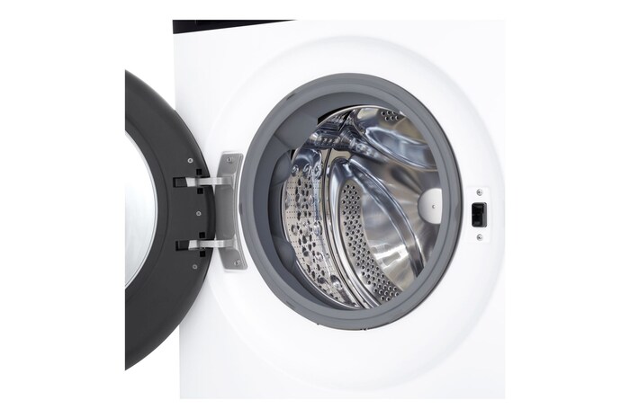 foto lavatrice LG F4NX5009TKC con oblò aperto