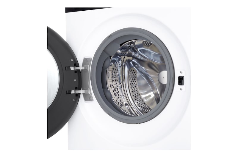 foto lavatrice LG F4NX5009TKC con oblò aperto