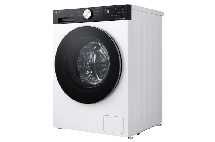 vista diagonale lavatrice LG F4NX5009TKC