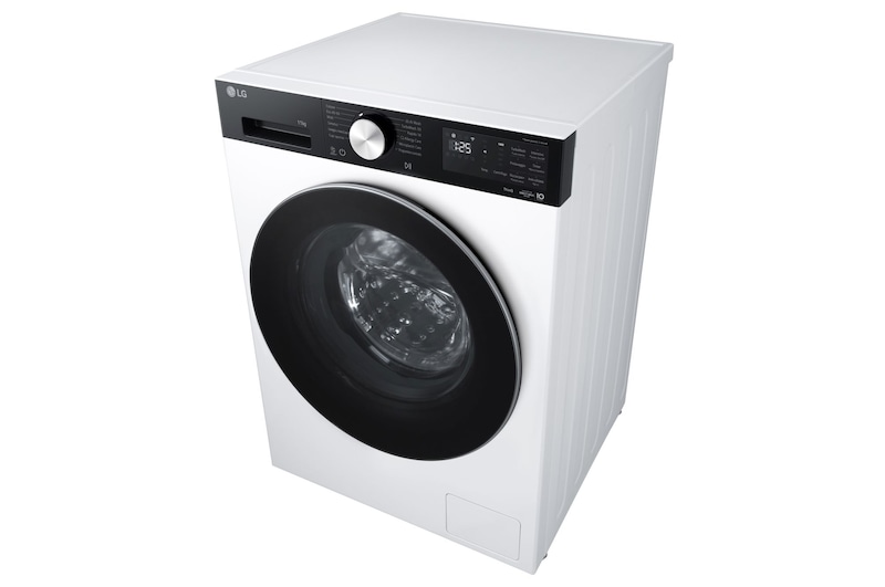 vista diagonale lavatrice LG F4NX5009TKC
