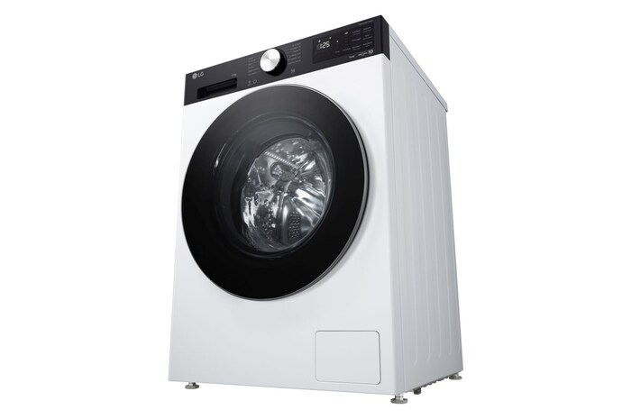 vista dal basso lavatrice LG F4NX5009TKC
