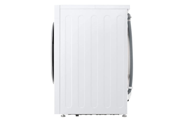 Immagine con vista laterale lavatrice LG F4NX5009TLC
