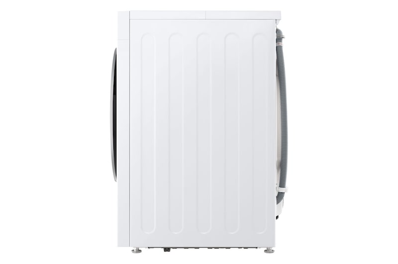 Immagine con vista laterale lavatrice LG F4NX5009TLC