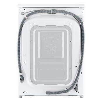 Immagine con vista posteriore della lavatrice LG F4NX5011TLC
