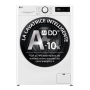LG Offerta Kit Esclusivo: Lavatrice 9kg AI DD™ Serie R3 Classe A-10% + Asciugatrice 9kg Pompa di calore DUAL Inverter classe A+++, F4R3009NNWB.RH90V9