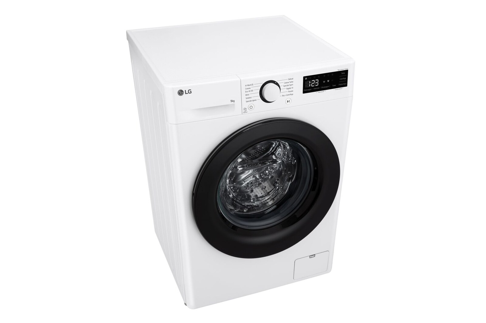 LG Lavatrice 9kg AI DD™ | Serie R3 Classe A-10% | 1400 giri, Lavaggio con AI, Smart Diagnosis, Motore Direct Drive | White, F4R3009NNWB.ABWQPIS