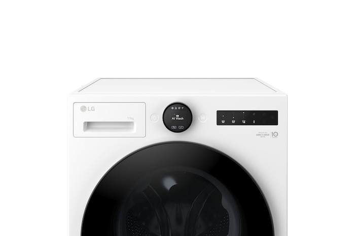 Dettaglio della parte superiore della lavatrice