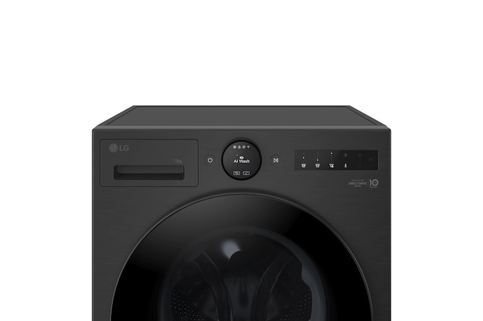 Dettaglio della parte superiore della lavatrice