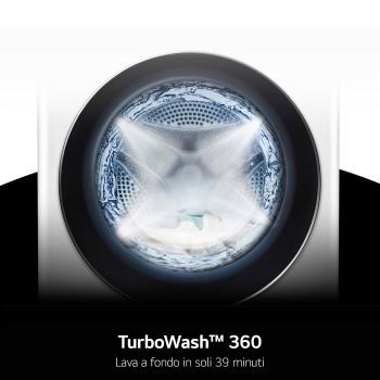 Lavaggio TurboWash 360 della Lavatrice LG F4X7013TBB