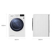 LG Asciugatrice 8kg Pompa di calore DUAL Inverter | Serie U2 Classe A+++ | Eco Hybrid, Condensatore autopulente, Wi-Fi, RC80U2AV4D