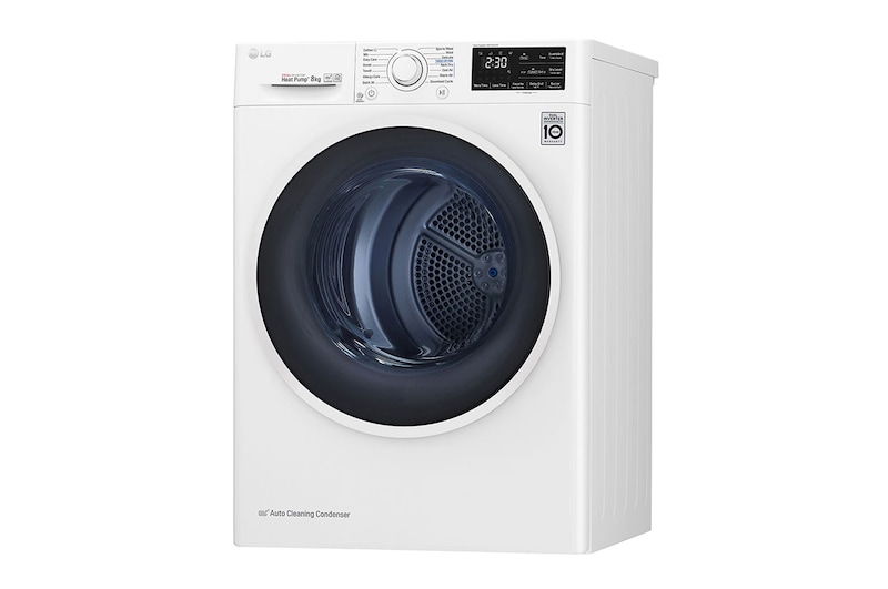 LG Asciugatrice 8kg Pompa di calore DUAL Inverter | Serie U2 Classe A+++ | Eco Hybrid, Condensatore autopulente, Wi-Fi, RC80U2AV4D