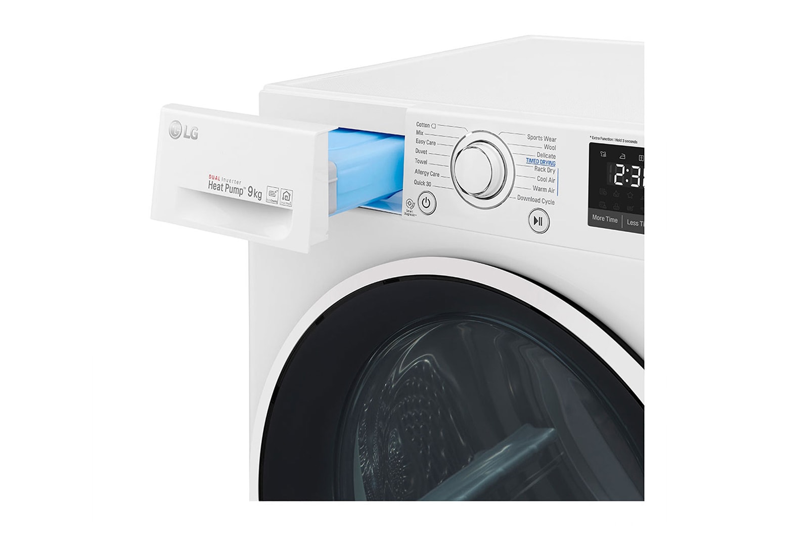LG Asciugatrice Smart DUAL Inverter Heat Pump™ Eco Hybrid™ 9 Kg Classe energetica A+++, RC90U2AV4Q