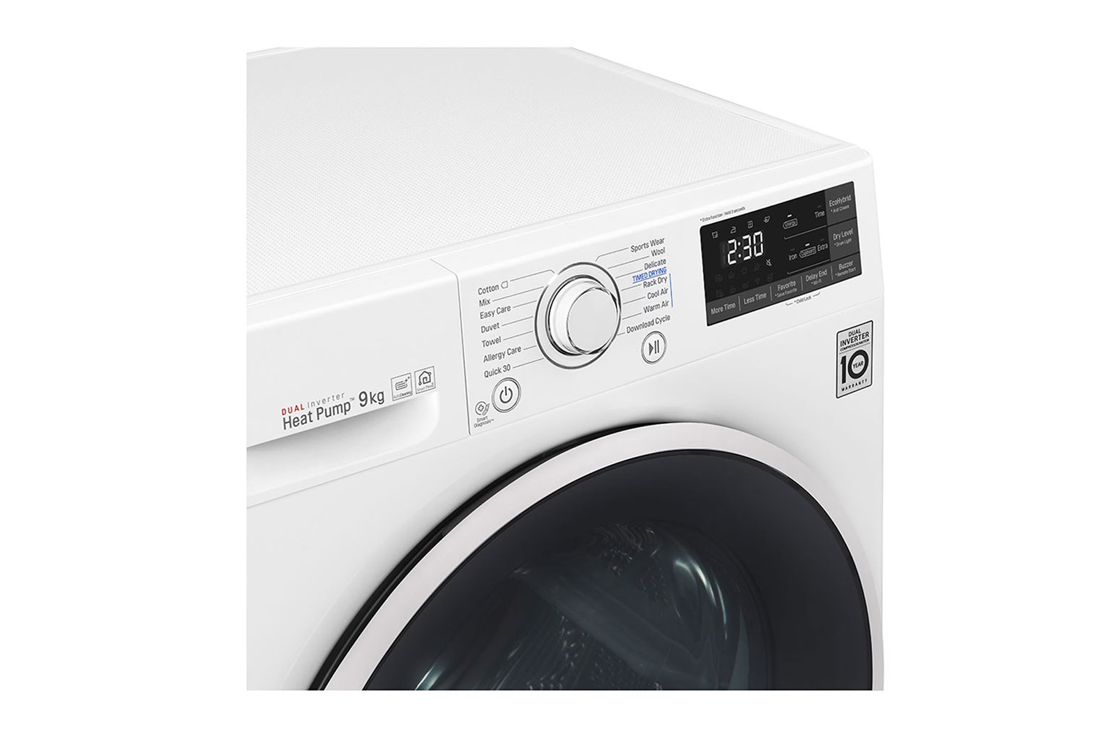 LG Asciugatrice Smart DUAL Inverter Heat Pump™ Eco Hybrid™ 9 Kg Classe energetica A+++, RC90U2AV4Q
