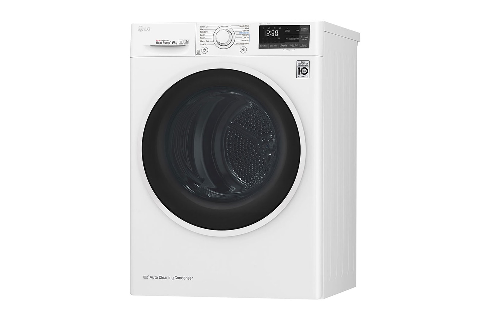 LG Asciugatrice Smart DUAL Inverter Heat Pump™ Eco Hybrid™ 9 Kg Classe energetica A+++, RC90U2AV4Q