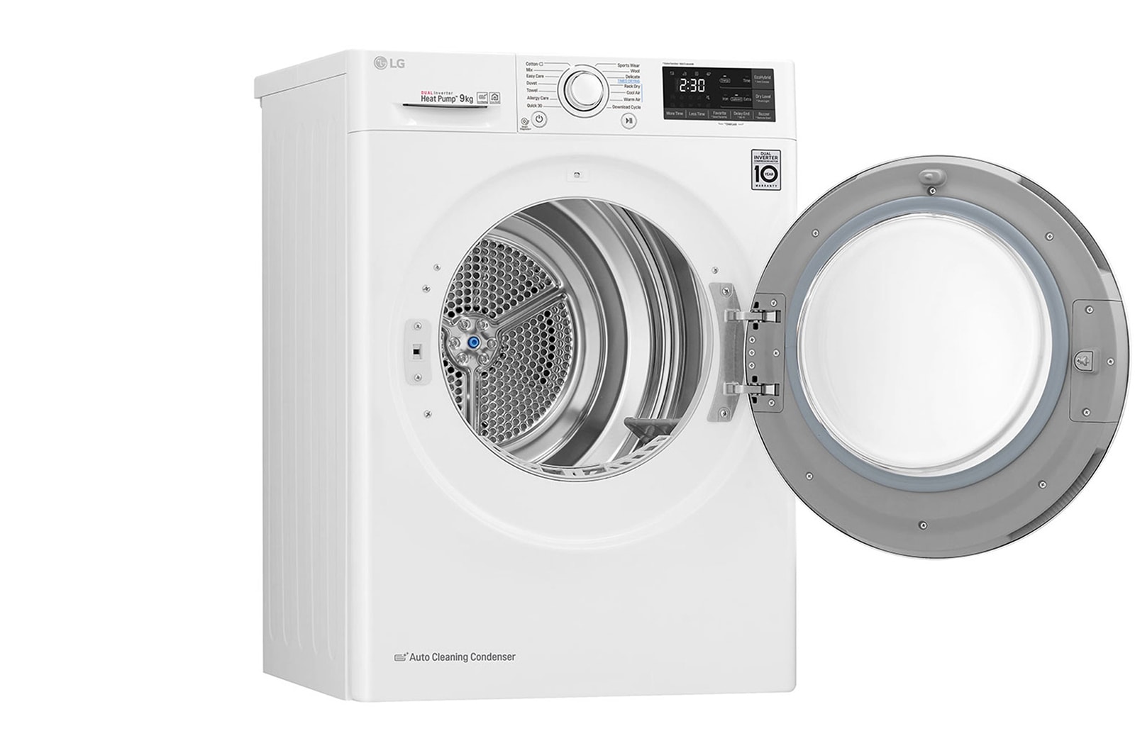 LG Asciugatrice Smart DUAL Inverter Heat Pump™ Eco Hybrid™ 9 Kg Classe energetica A+++, RC90U2AV4Q