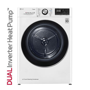 Foto frontale dell'asciugatrice LG RC90V9AV2W