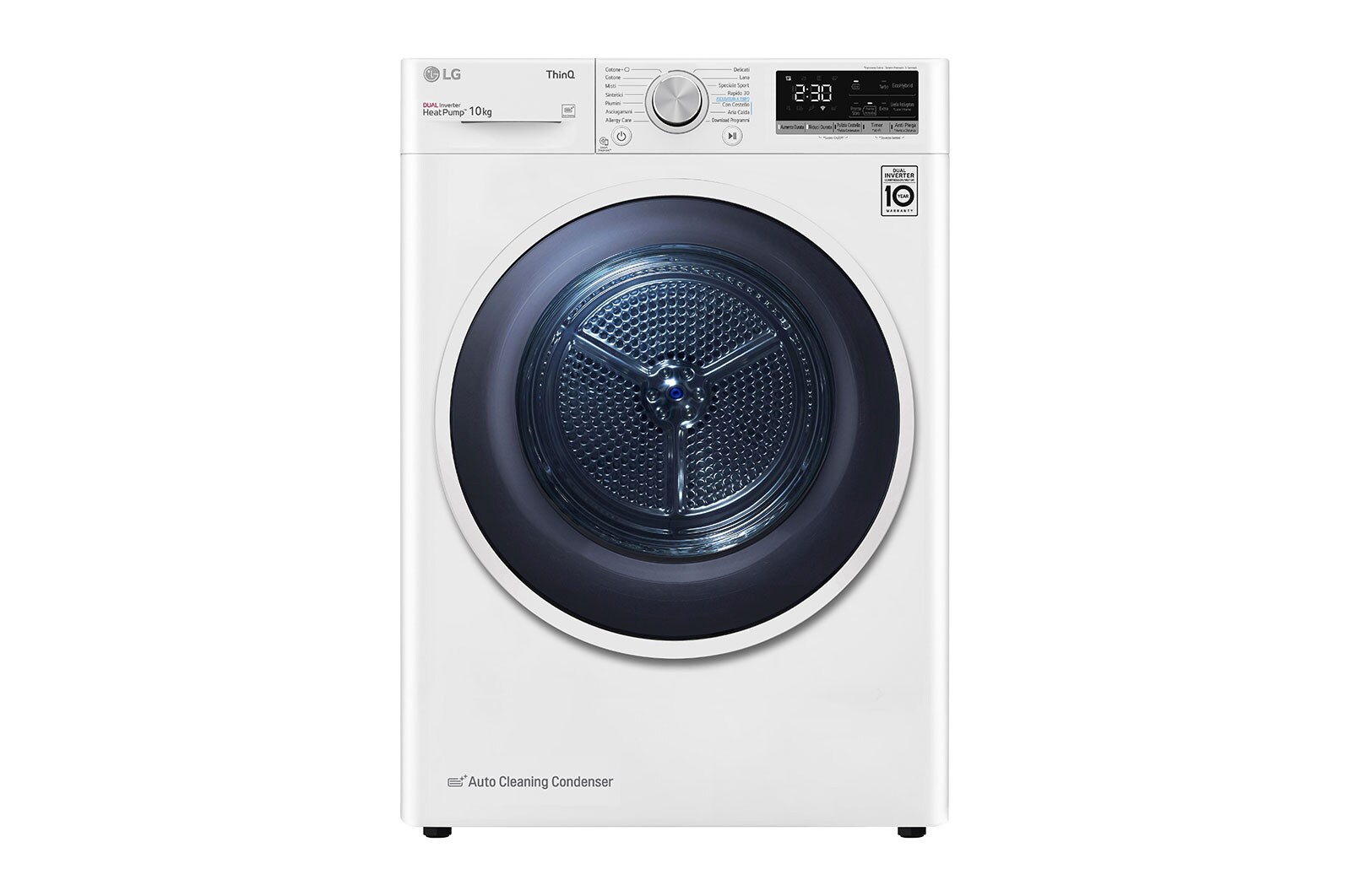 LG Offerta colonna bucato lavatrice 10kg Serie R5 Classe A-10% + asciugatrice 10kg Serie V9 Classe A+++, F4R5010TSWW.RH10V9