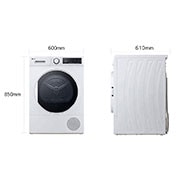 LG Asciugatrice 8kg Pompa di calore | Serie M2 Classe A++ | Ciclo igiene, Sensore asciugatura, Refrigerante R290, RH80M2AV6R