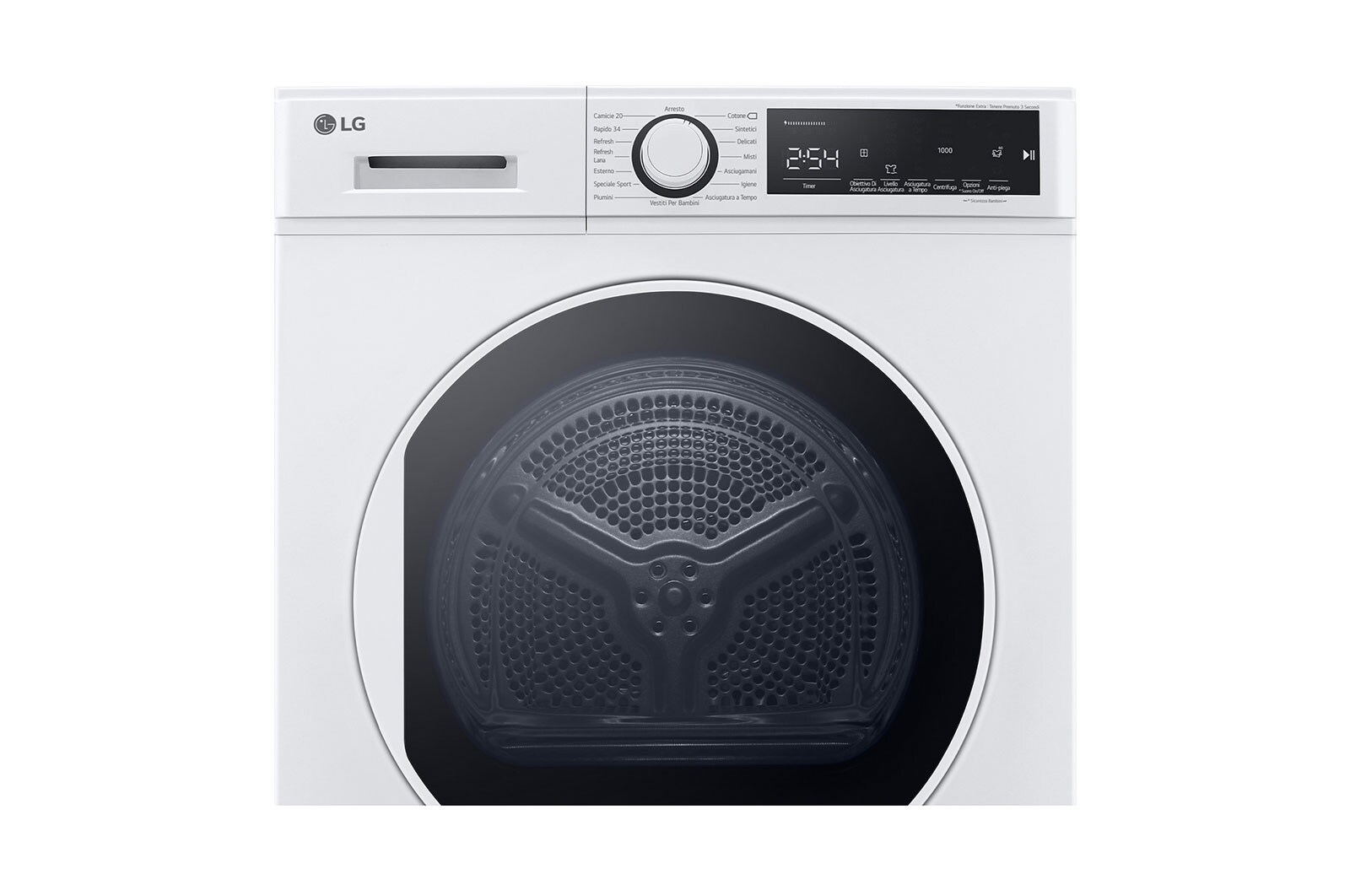 LG Asciugatrice 8kg Pompa di calore | Serie M2 Classe A++ | Ciclo igiene, Sensore asciugatura, Refrigerante R290, RH80M2AV6R