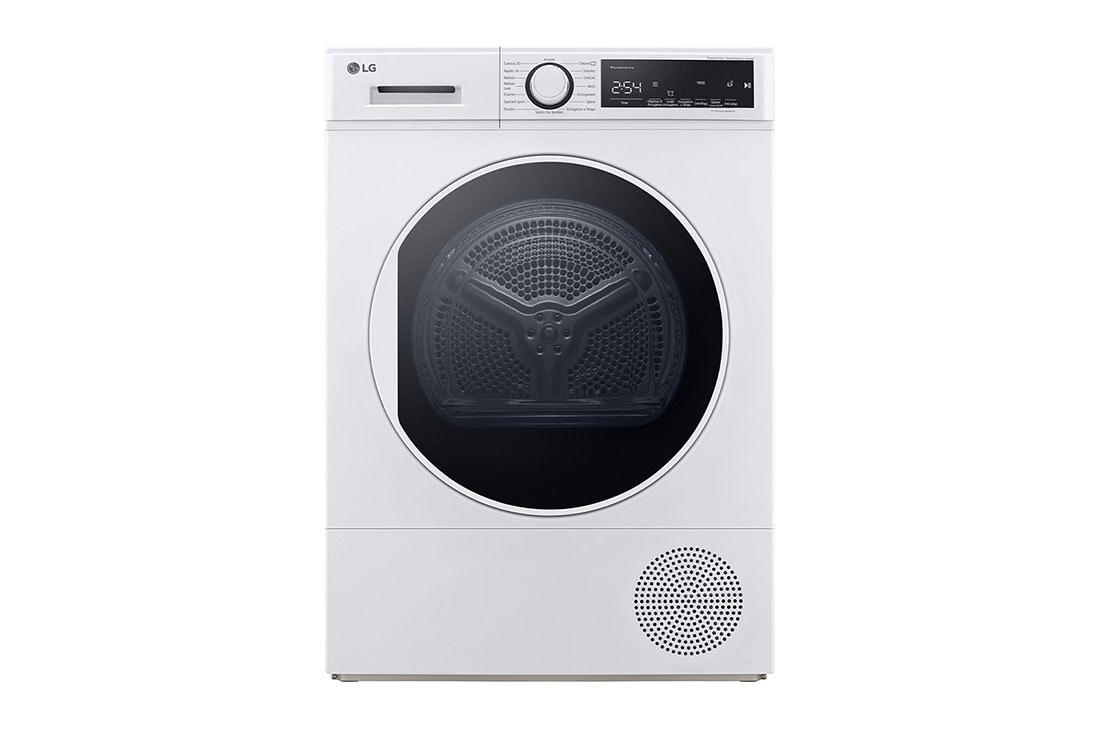 LG Asciugatrice 8kg Pompa di calore | Serie M3 Classe A++ | Ciclo igiene, Sensore asciugatura, Refrigerante R290, RH80M3AV6R