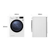 LG Asciugatrice 8kg Pompa di calore DUAL Inverter | Serie V3 Classe A++ | Eco Hybrid, Condensatore autopulente, Wi-Fi, RH80V3AV6N